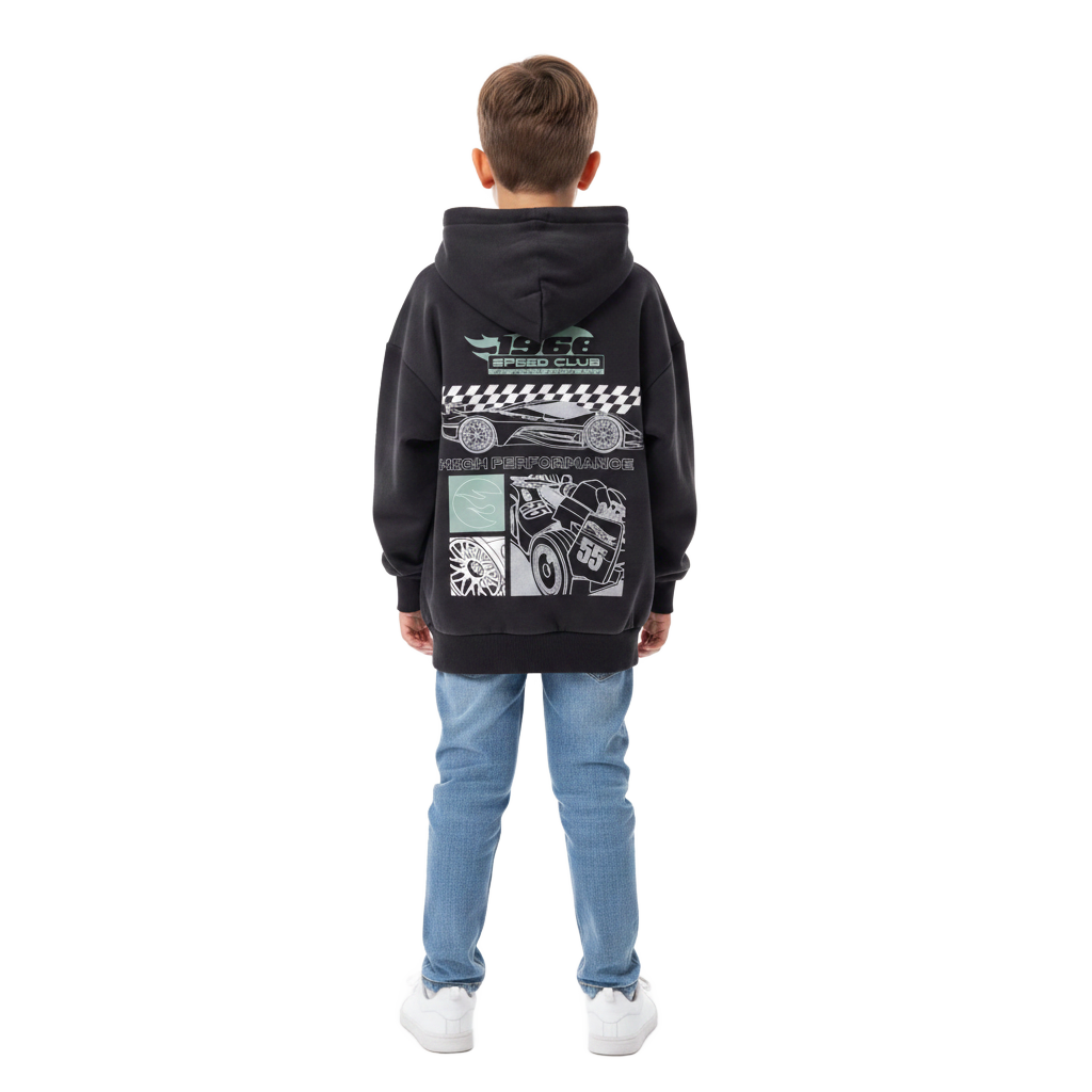 HOT WHEELS Graphic Hooded Sweatshirt
