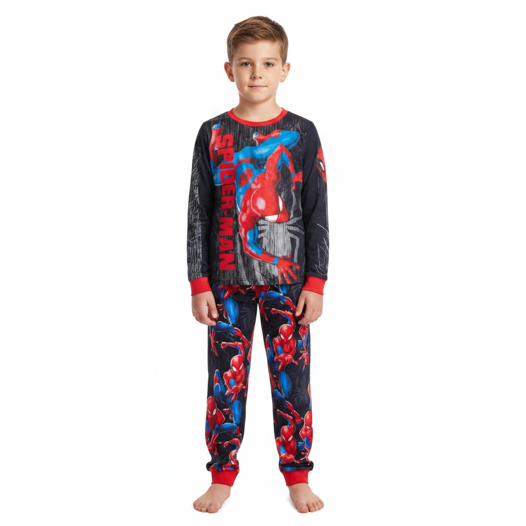 Spiderman | Black Pyjamas | Little Gecko