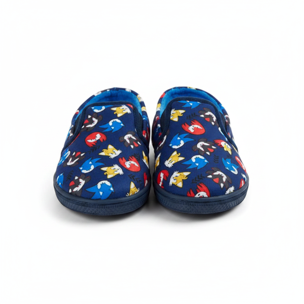 SONIC THE HEDGEHOG Navy Slippers