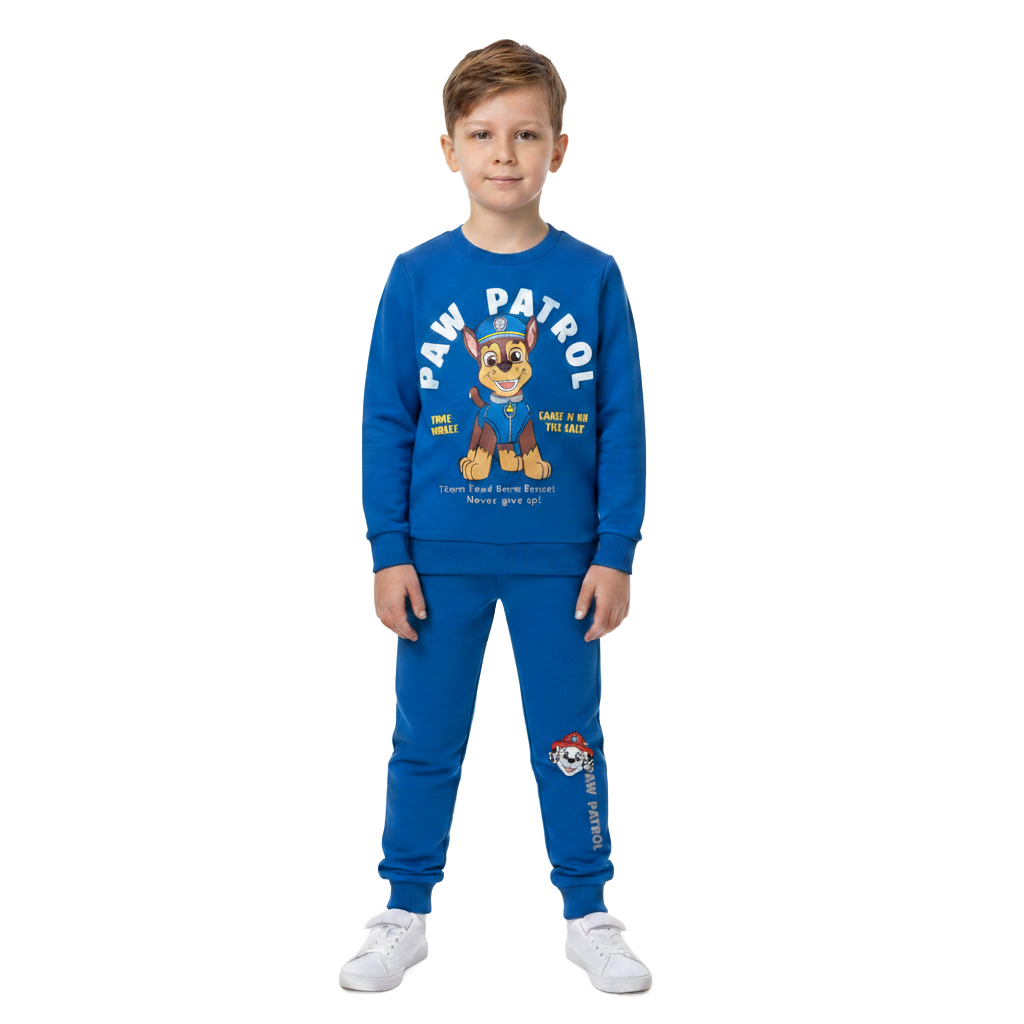 Paw Patrol | Blue Chase Sweatshirt & Jogging Pants Set | Little Gecko