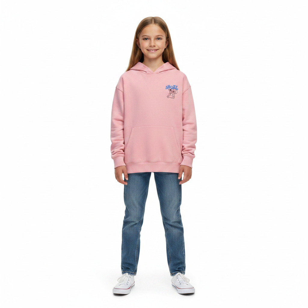 LILO & STITCH Pink Angel Hooded Sweatshirt