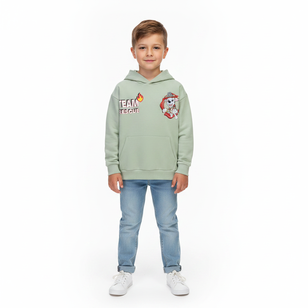 PAW PATROL Green Hooded Sweatshirt