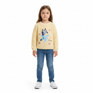 BLUEY Yellow Knitted Jumper