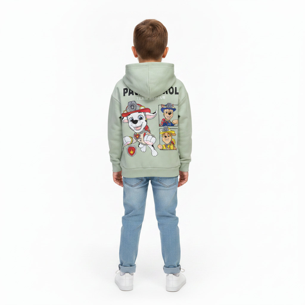 PAW PATROL Green Hooded Sweatshirt