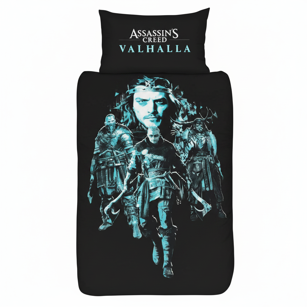 ASSASSINS CREED Valhalla Single Bed Quilt Cover Set