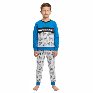 SUPER MARIO Blue/Grey Sweater Top Pyjama Set