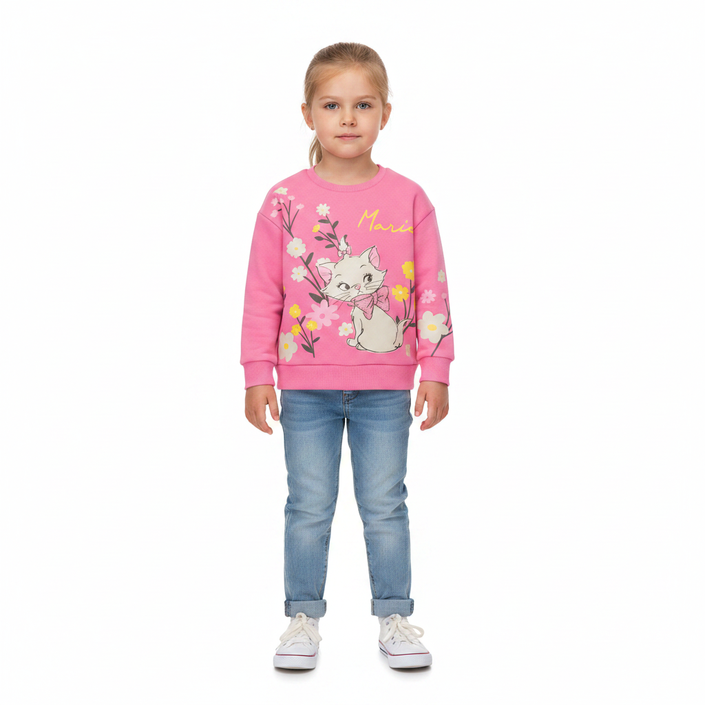 Aristocats | Pink Sweatshirt | Little Gecko