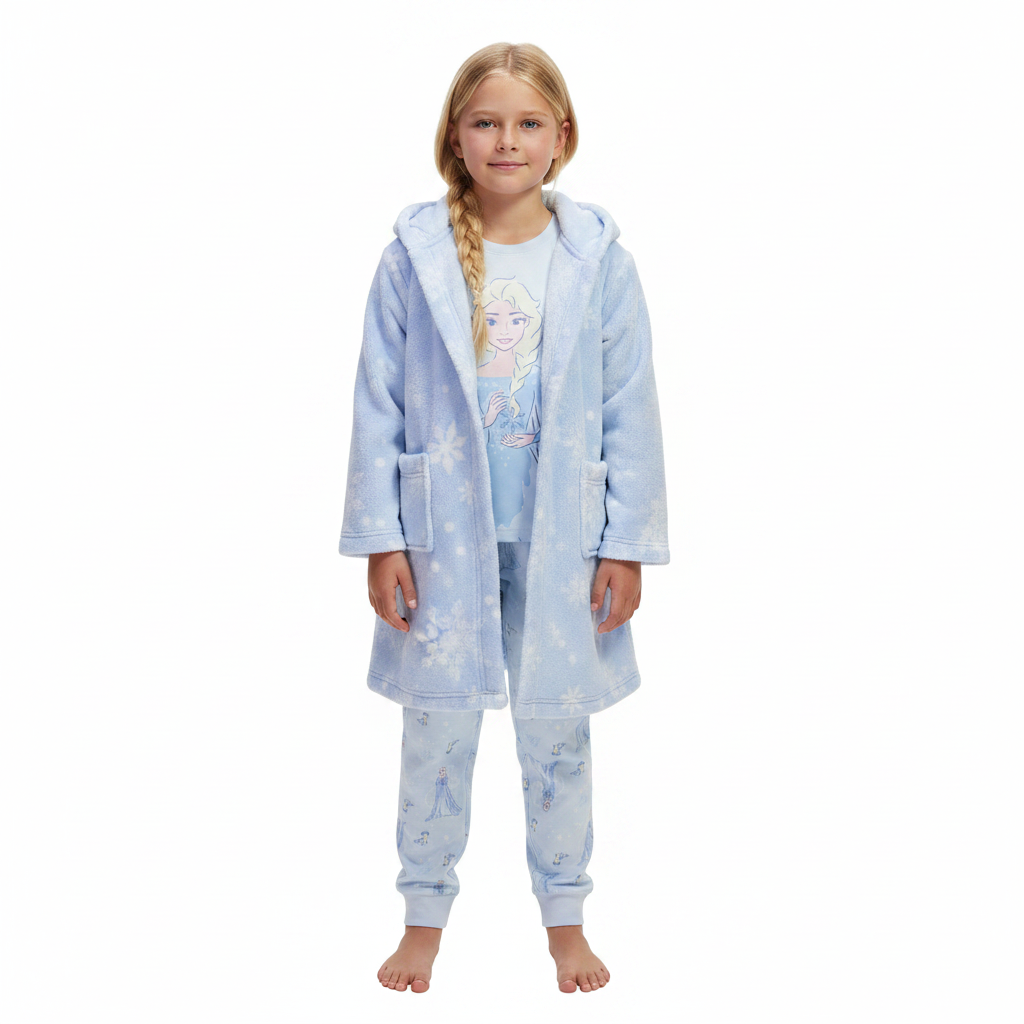 FROZEN Blue Dressing Gown & Pyjama Set