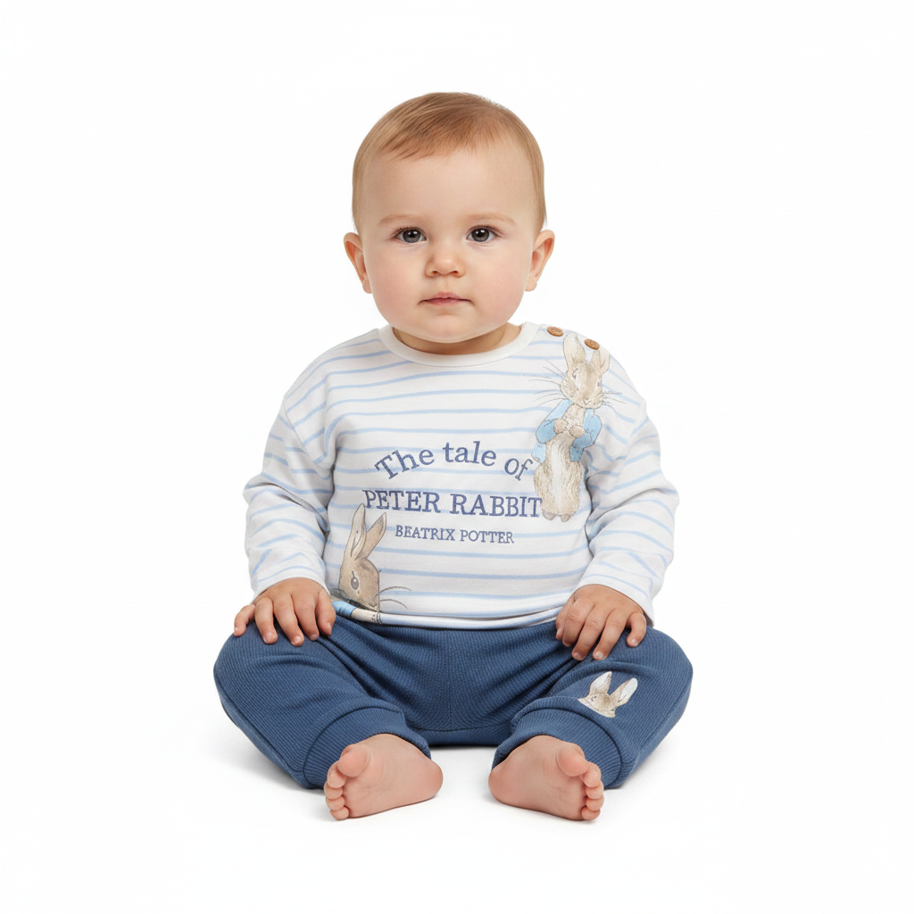 Peter Rabbit | Striped Top & Leggings Set | Little Gecko