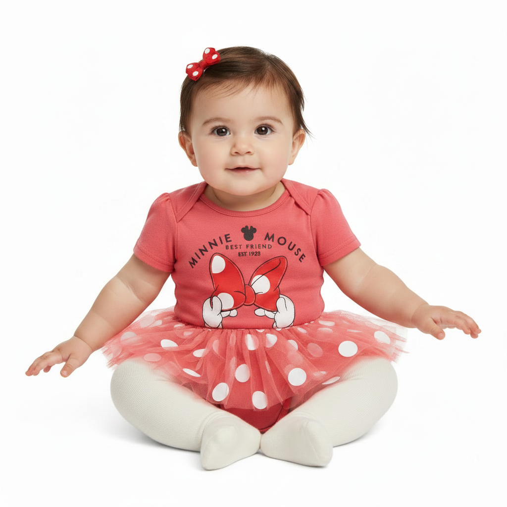 Minnie Mouse | 2pc Romper Set | Little Gecko