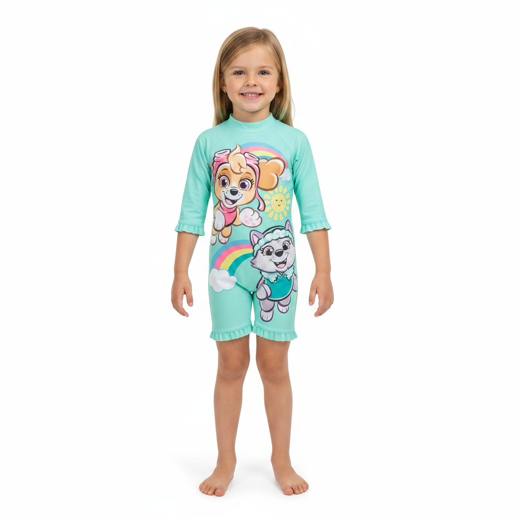 Paw Patrol | Turquoise Sunsuit | Little Gecko