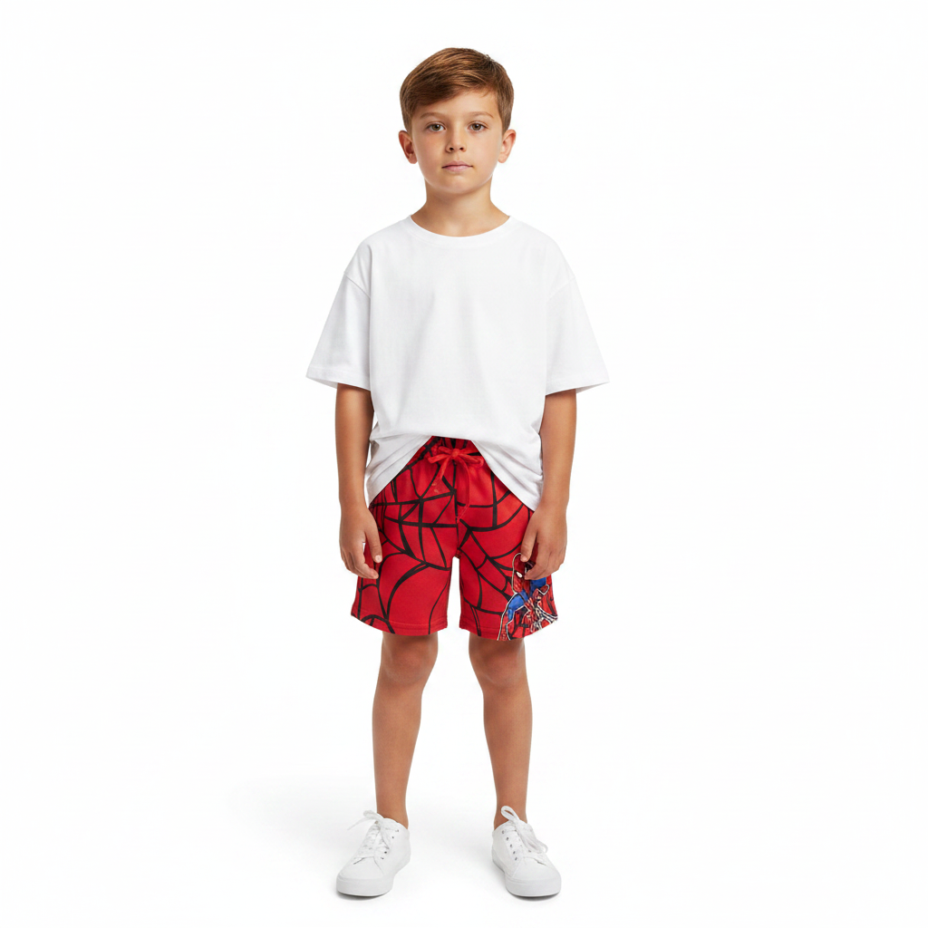 SPIDERMAN Red Shorts