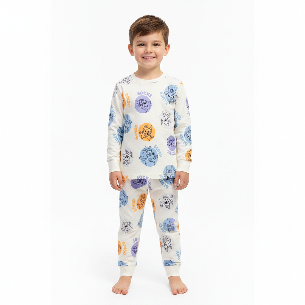 BLUEY Cream Characters Pyjama Set