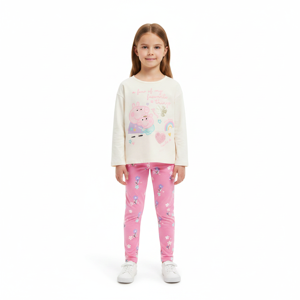 PEPPA PIG Long Sleeve T-Shirt & Leggings Set