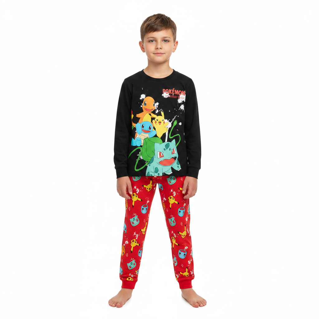 POKÉMON Black/Red Pyjama Set