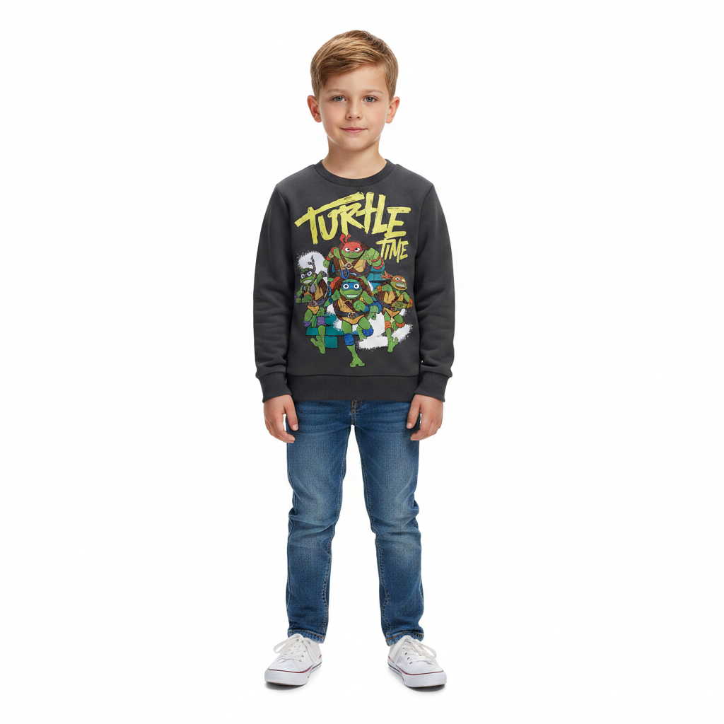 Teenage Mutant Ninja Turtles | Charcoal Sweatshirt | Little Gecko