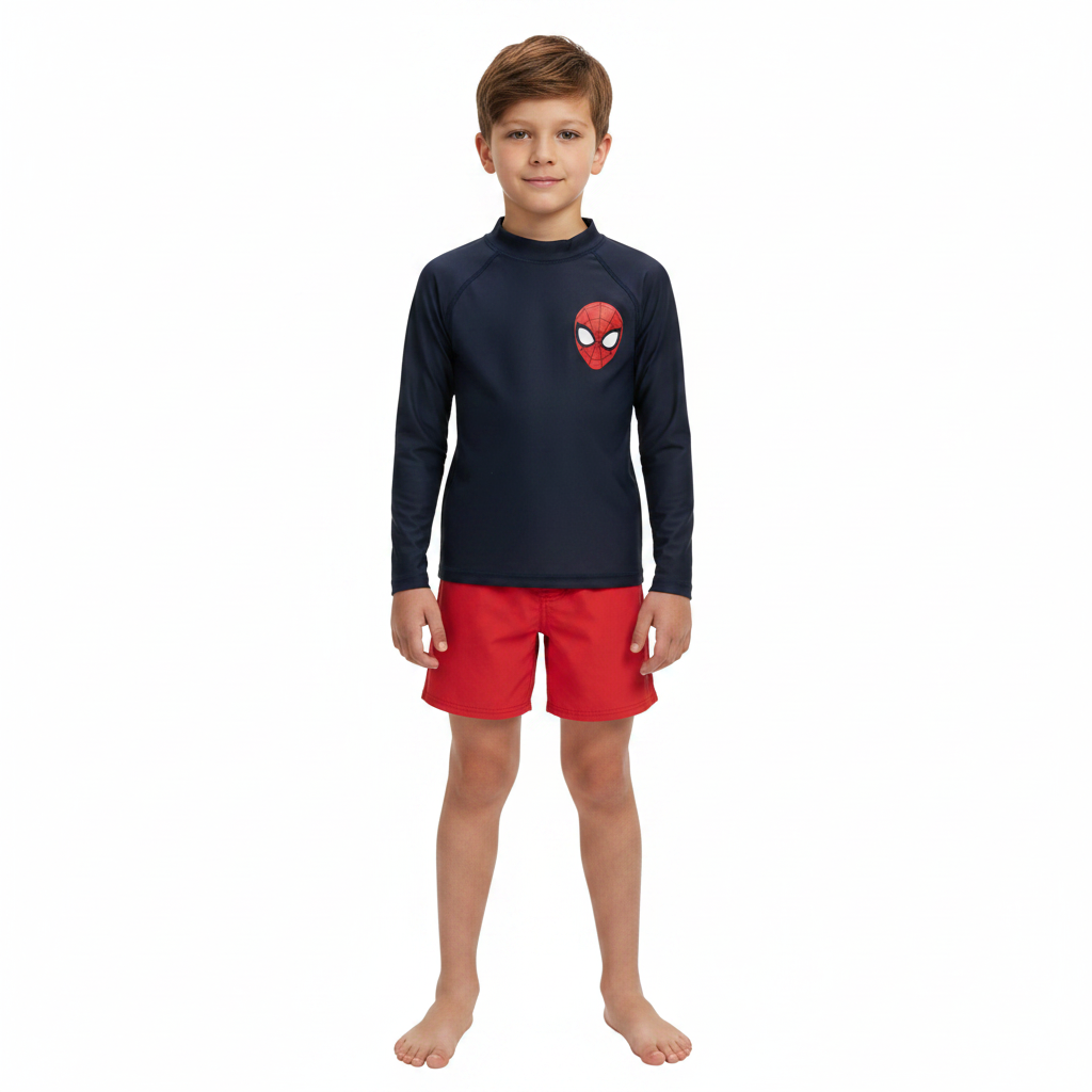 Spiderman | 2pk Rashie Tops | Little Gecko