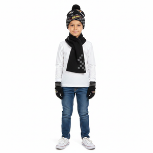 HOT WHEELS Beanie, Scarf & Gloves Set