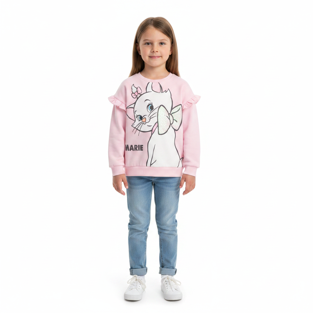 Aristocats | Pink Marie Sweatshirt | Little Gecko