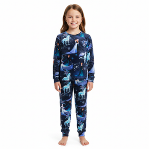FROZEN Navy Velour Pyjama Set