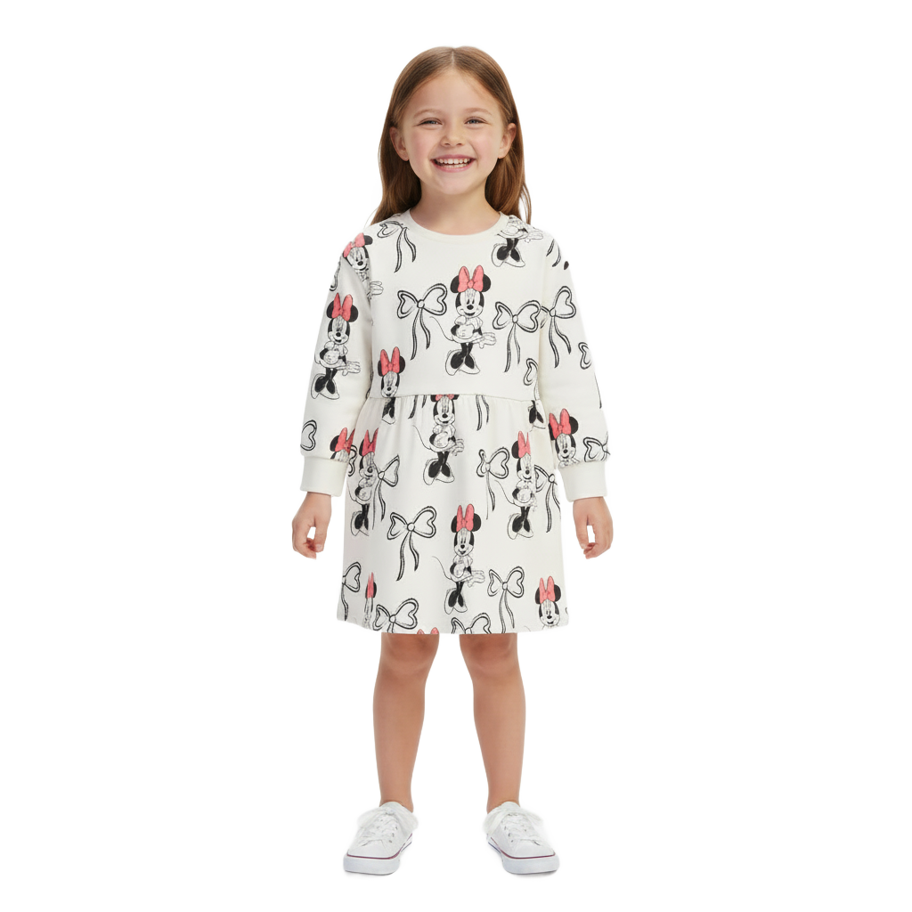 MINNIE MOUSE Cream Sweater Dress