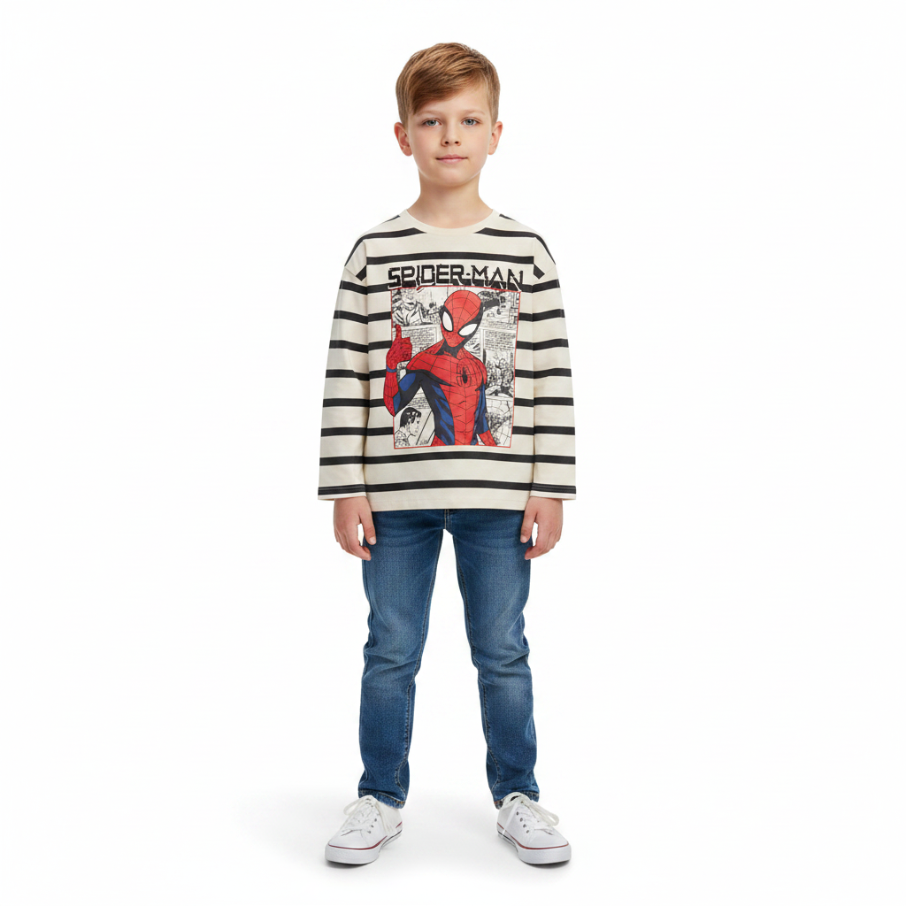 SPIDERMAN Striped T-Shirt