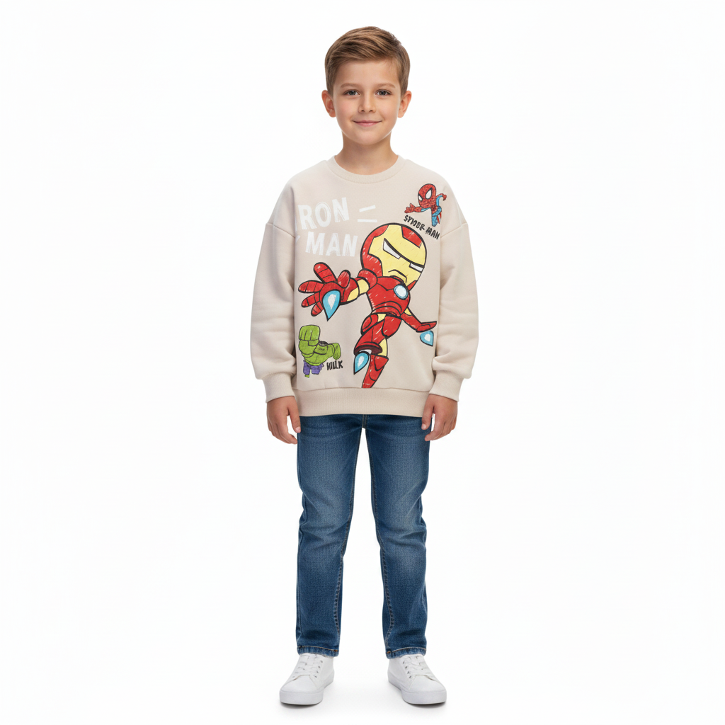 Marvel Comics | Iron Man Sweatshirt | Little Gecko