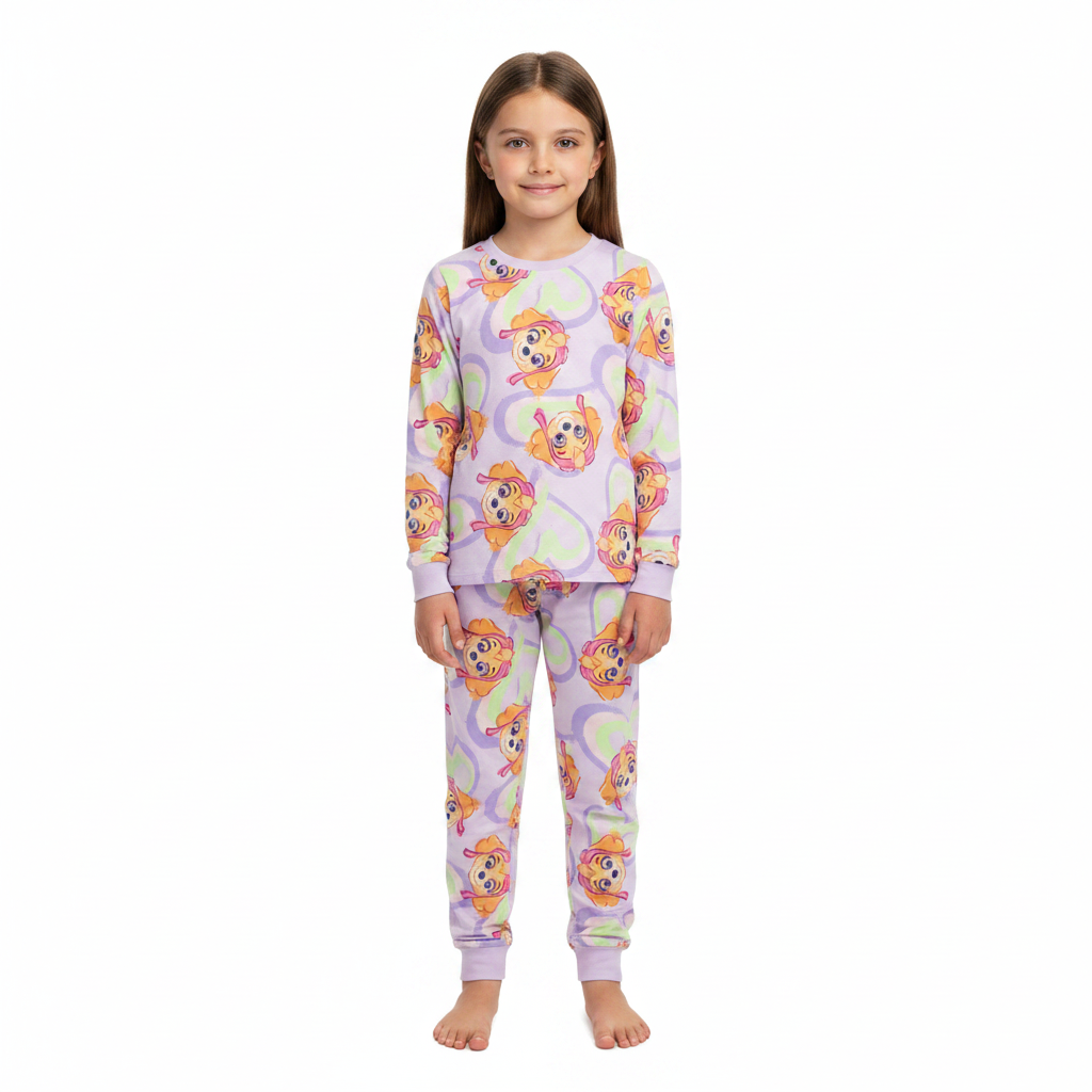 Paw Patrol | Lilac Pyjama Set | Little Gecko