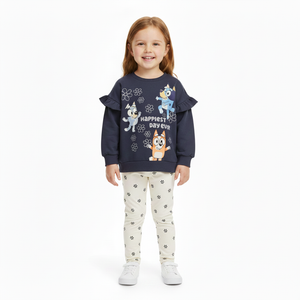 BLUEY Navy Sweatshirt & Leggings Set