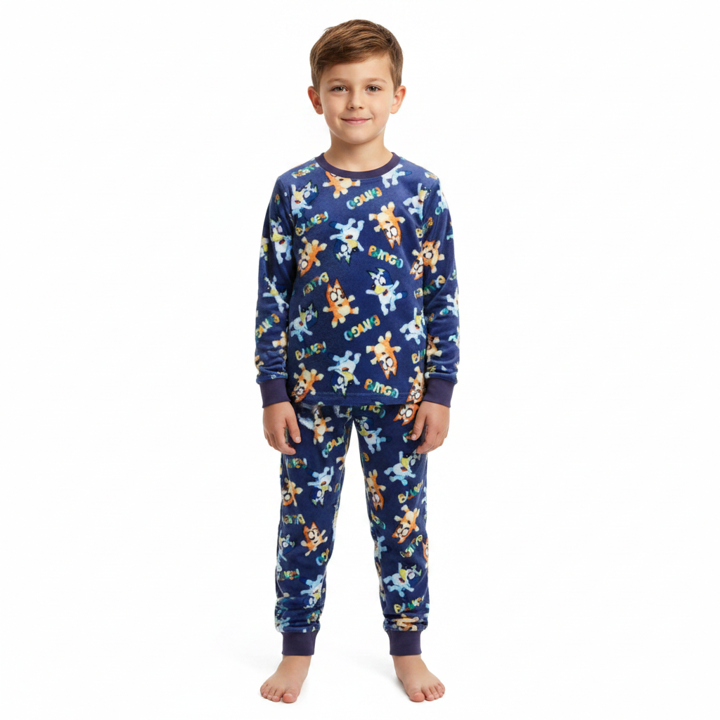 Bluey | Bluey & Bingo Velour Pyjamas | Little Gecko