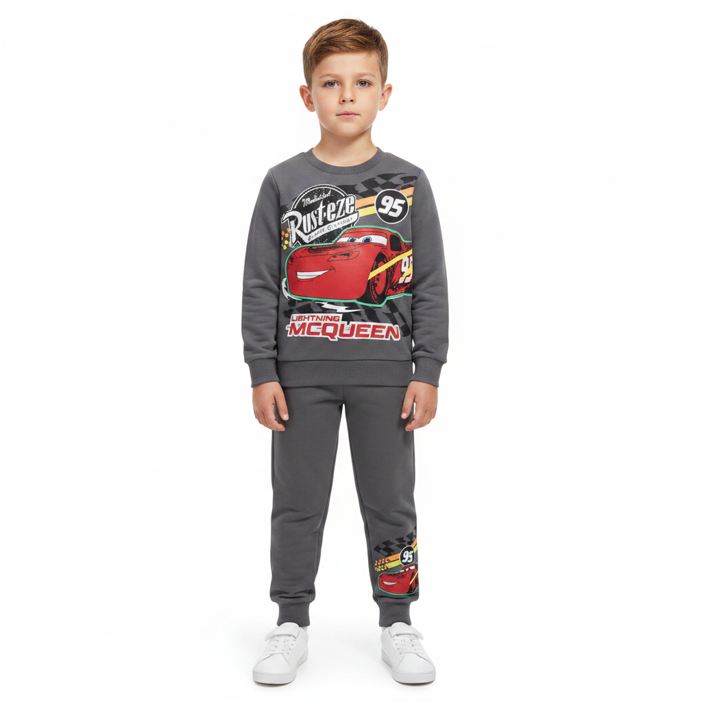 DISNEY CARS Charcoal Sweatshirt & Trackpants Set