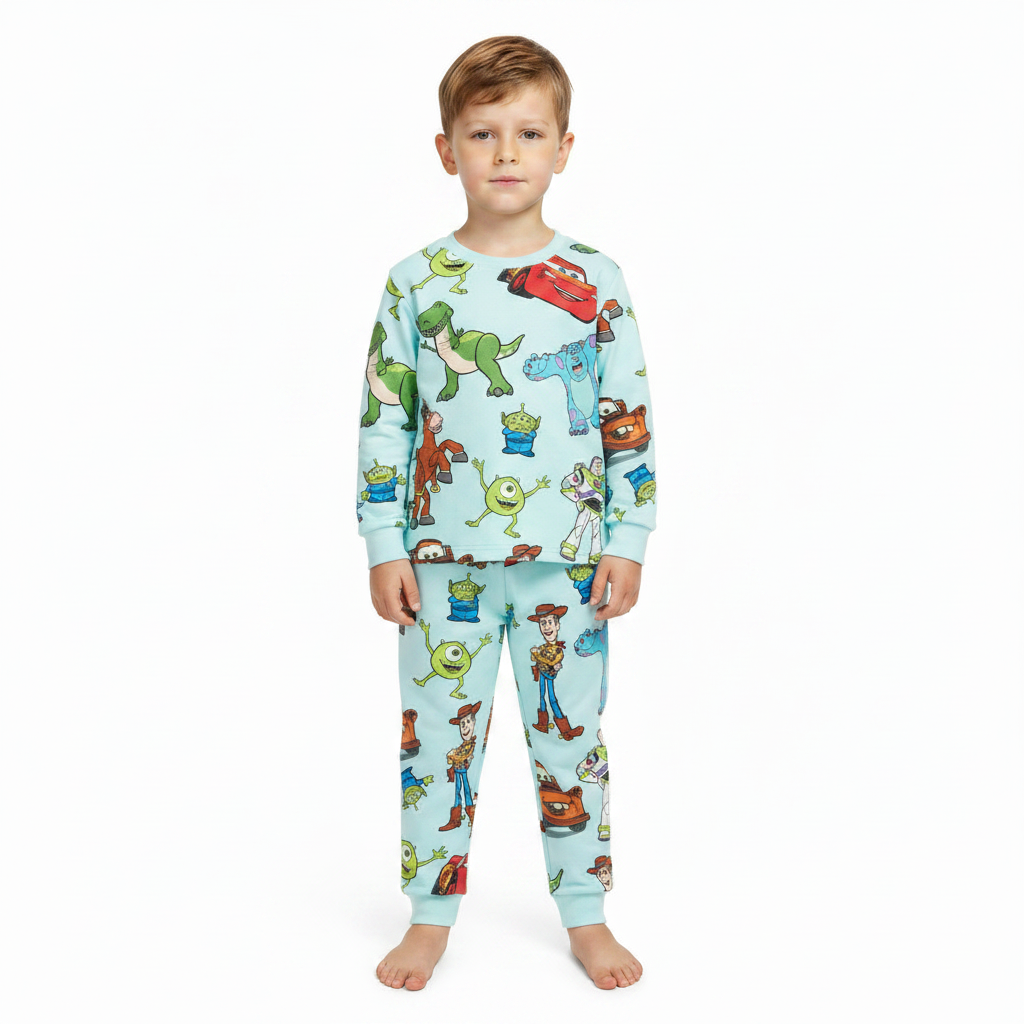 Toy Story | Light Blue Velour Pyjama Set | Little Gecko