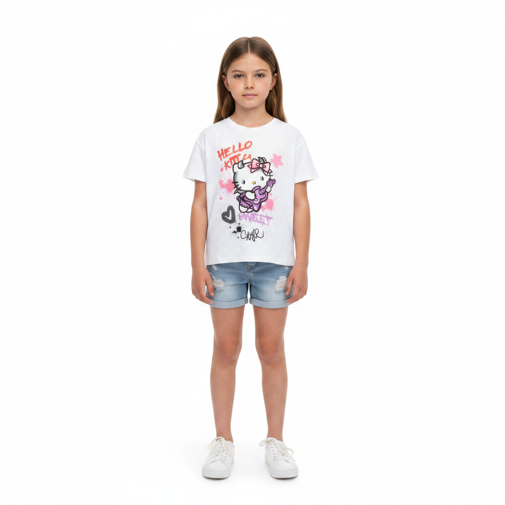 HELLO KITTY White T-Shirt
