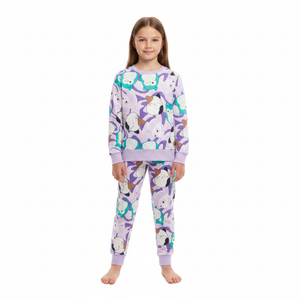 SQUISHMALLOWS Lilac Velour Pyjama Set