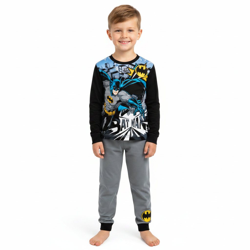 Batman | Black/Grey Pyjamas | Little Gecko