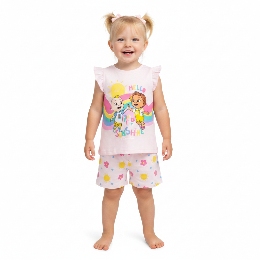 CoComelon | Rainbow Shortie Pyjamas | Little Gecko