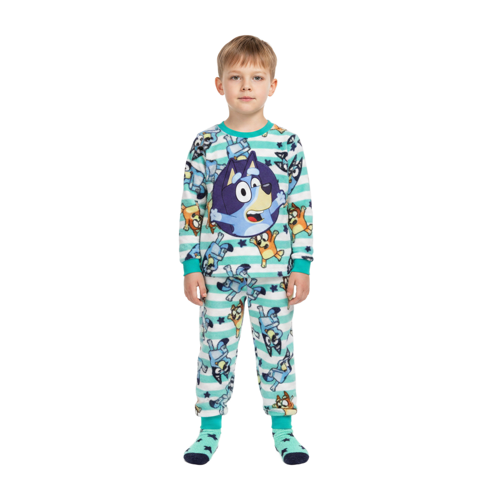Bluey | Fleece Pyjamas & Socks Set | Little Gecko