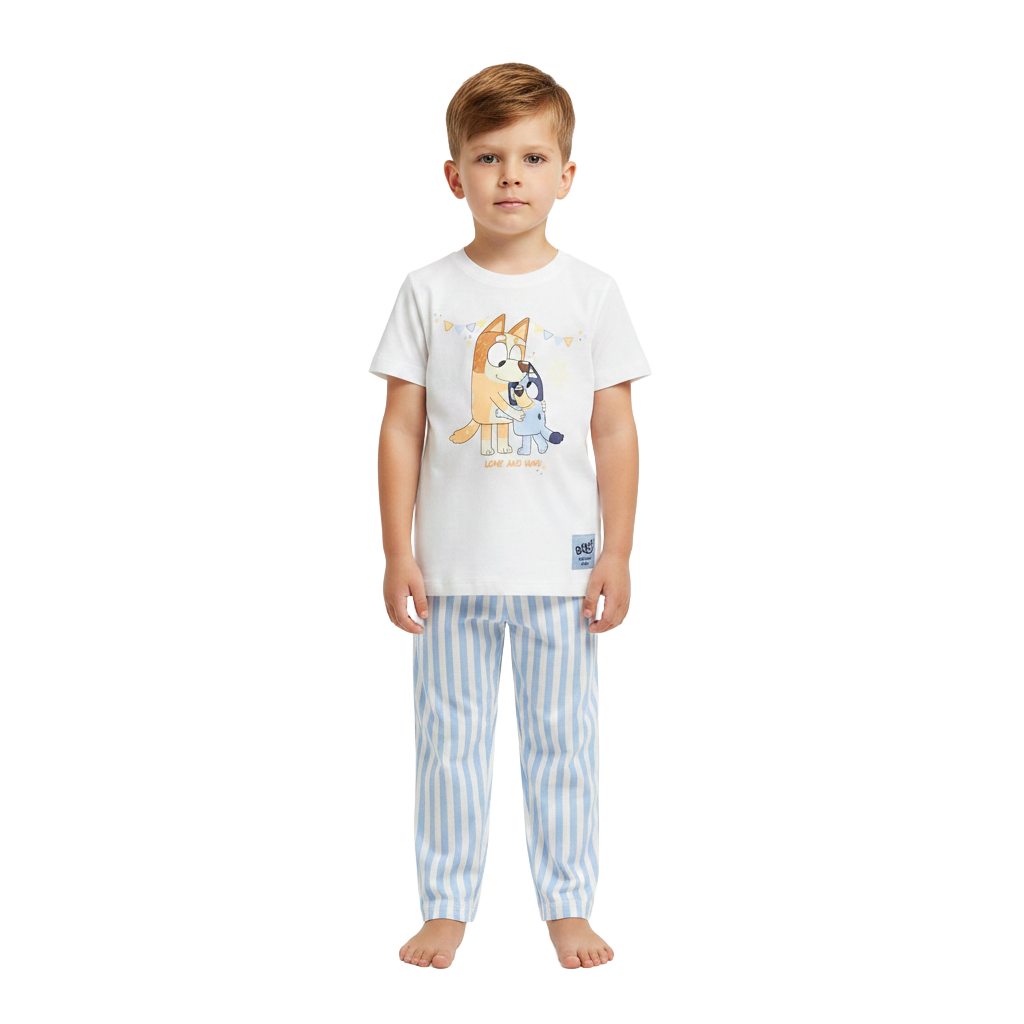 Bluey | Striped Pyjama Set | Little Gecko