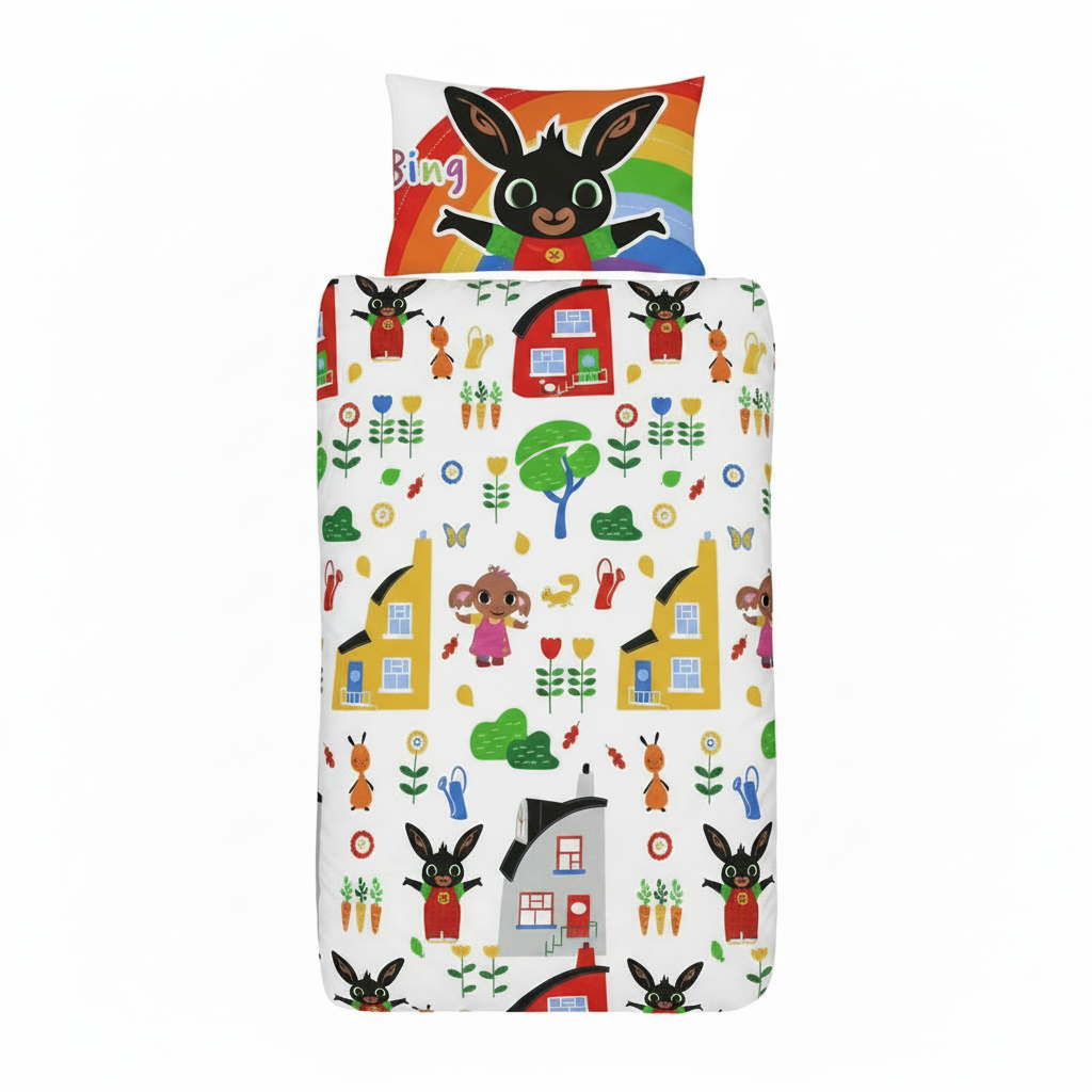 BING BUNNY Village Toddler/Cot Bed Quilt Cover Set
