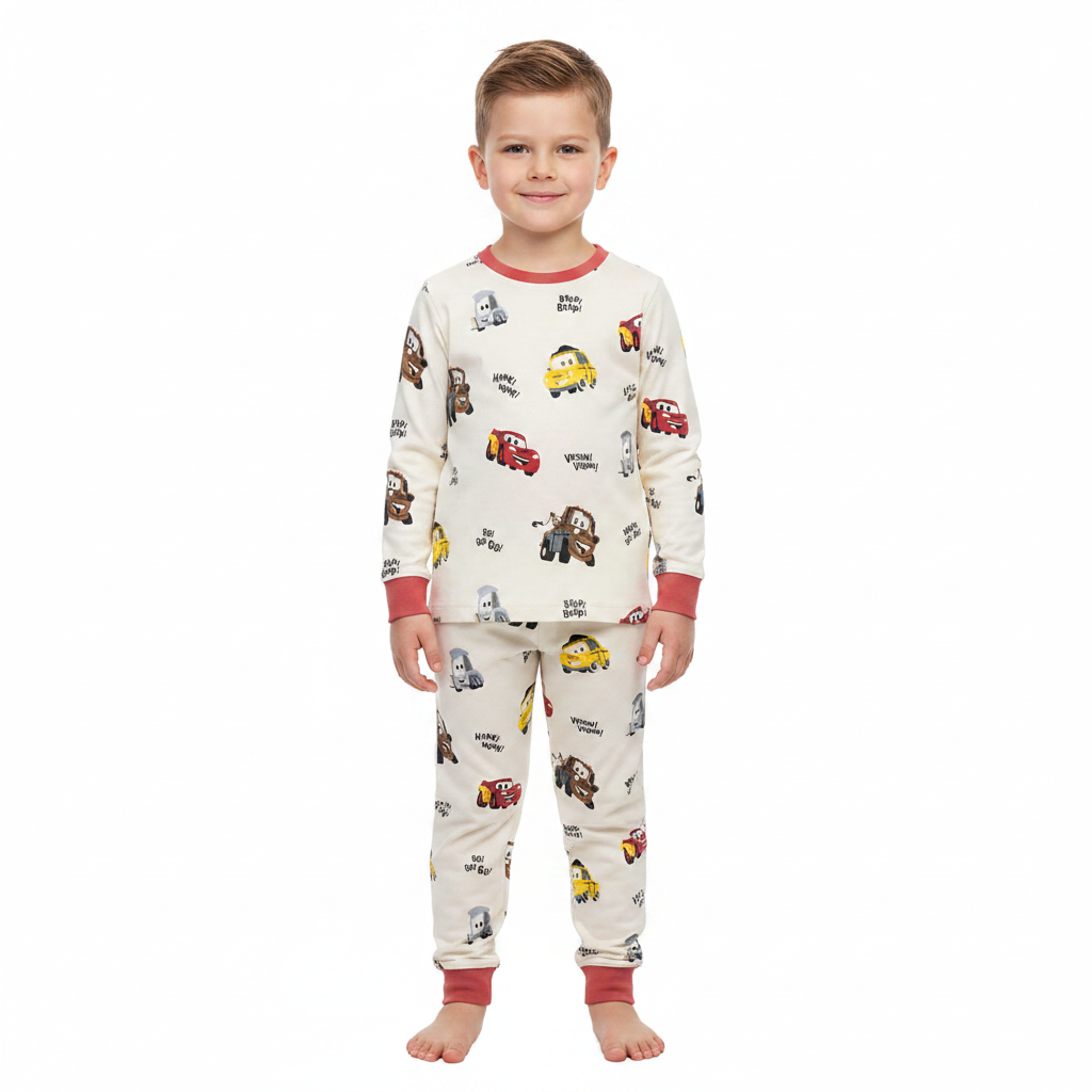 DISNEY CARS Cream Pyjama Set