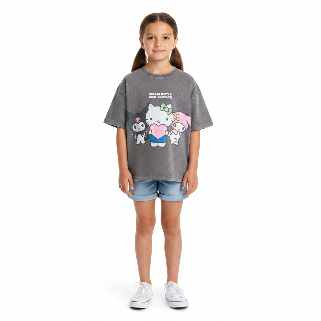 HELLO KITTY Grey T-Shirt