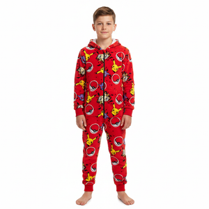 POKEMON Red Fleece All-In-One