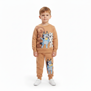 BLUEY Tan Sweatshirt & Trackpants Set
