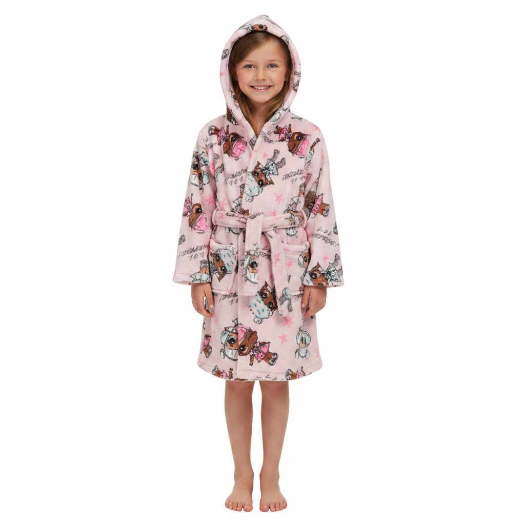 LOL SURPRISE Pink Fleece Dressing Gown