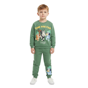 BLUEY Green Sweatshirt & Trackpants Set