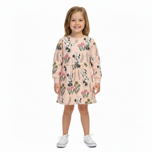 MINNIE MOUSE Pink Floral Sweater Dress
