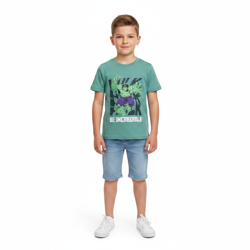 The Avengers | Green Hulk T-Shirt | Little Gecko