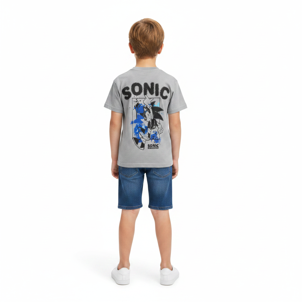SONIC THE HEDGEHOG Grey T-Shirt