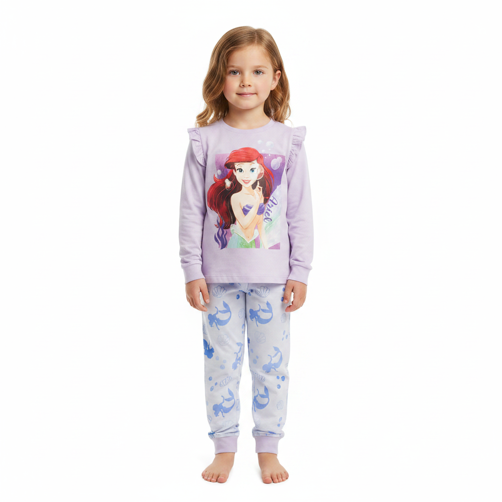 DISNEY PRINCESS Lilac Ariel Pyjama Set