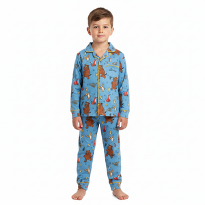 THE GRUFFALO Blue Button Up Pyjama Set